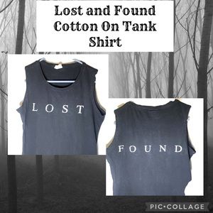 🖤 Women’s Cotton On Lost and Found Tank Shirt Size Small